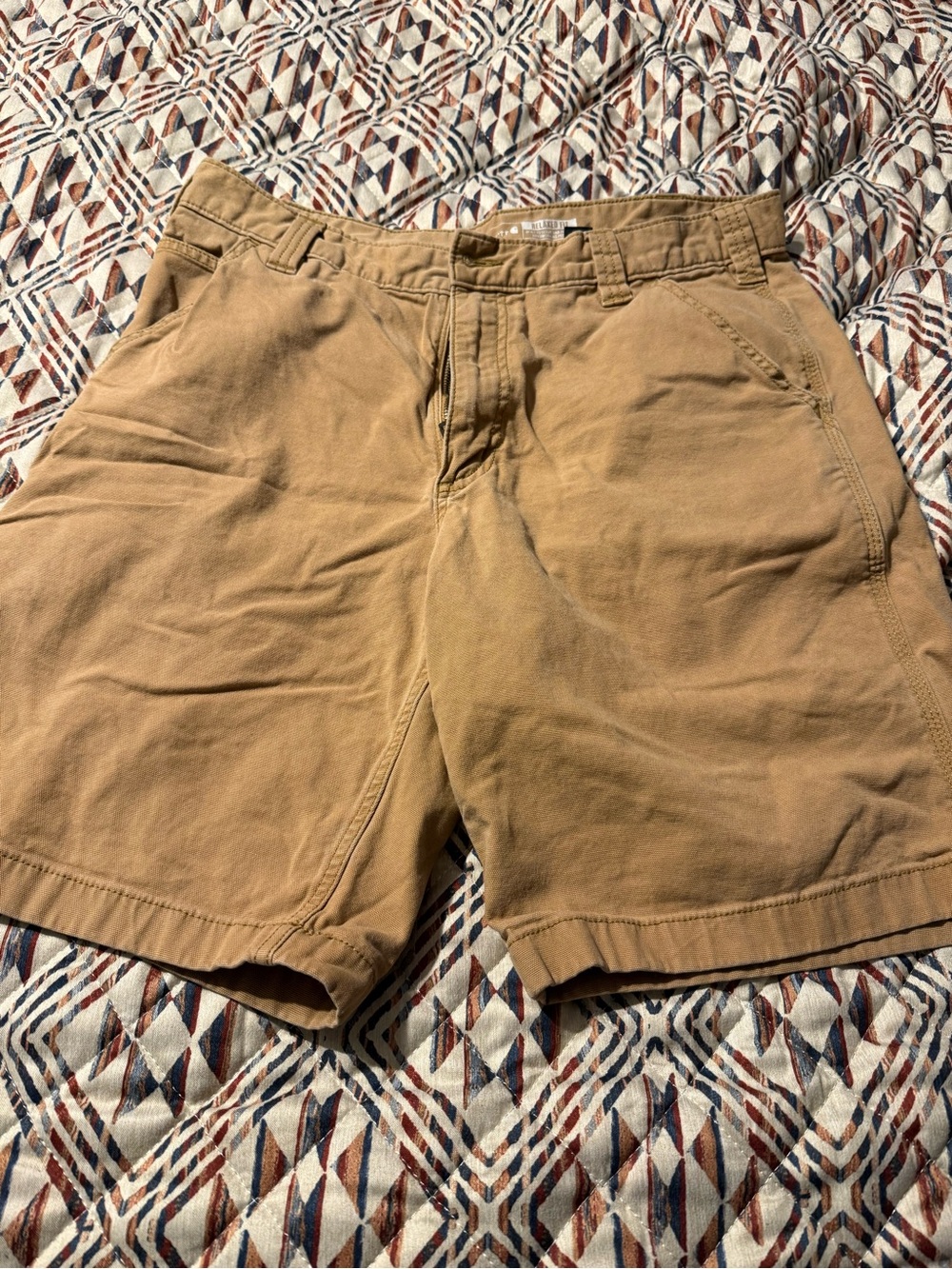 Carhartt Men's Brown Workwear Flat Front Shorts